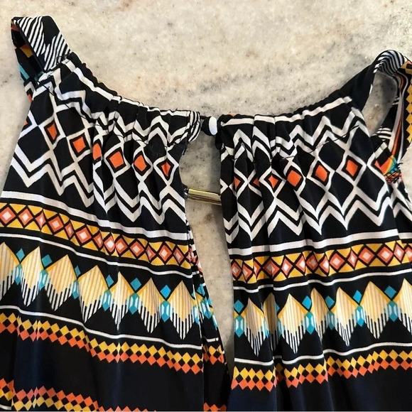 Apt 9 Halter Neckline Southwest Print Maxi Dress Size Large - Picture 11 of 11